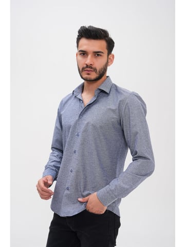 Basics & More Hemd - Regular fit - in Dunkelblau