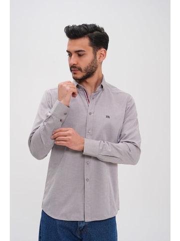 Basics & More Hemd - Regular fit - in Grau