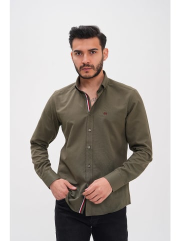 Basics & More Koszula - Regular fit - w kolorze khaki