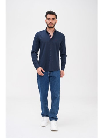 Basics & More Koszula - Regular fit - w kolorze granatowym