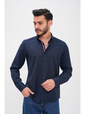 Basics & More Koszula - Regular fit - w kolorze granatowym