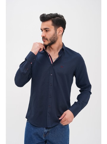 Basics & More Koszula - Regular fit - w kolorze granatowym
