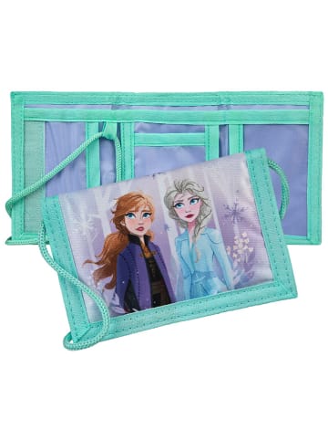 Disney Frozen Portfel "Kraina Lodu" w kolorze turkusowo-fioletowym - 9,5 x 13,5 x 12,5 cm