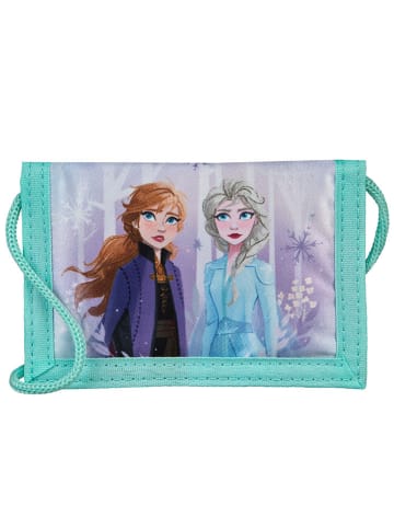 Disney Frozen Geldbeutel "Frozen" in Türkis/ Lila - (L)9,5 x (B)13,5 x (H)12,5 cm