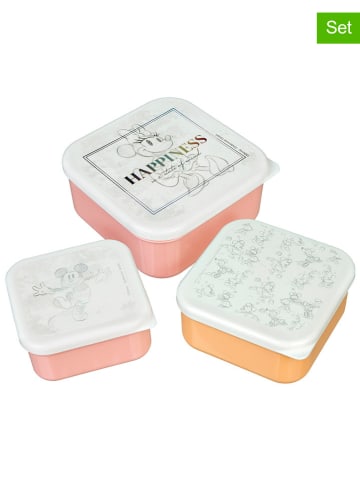 Disney Minnie Mouse 3-delige set: lunchboxen "Minnie Mouse" lichtroze