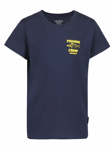 Icepeak Shirt "Leadville" in Dunkelblau/ Gelb