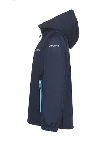 Icepeak Kurtka softshellowa "Kleve" w kolorze granatowo-błękitnym