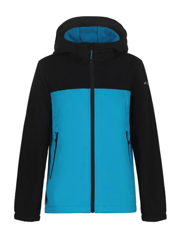 Icepeak Kurtka softshellowa "Kline" w kolorze błękitno-czarnym