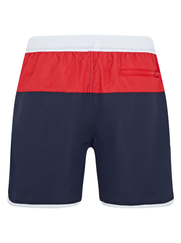 Reebok Szorty kąpielowe "Troy" w kolorze granatowo-czerwono-białym