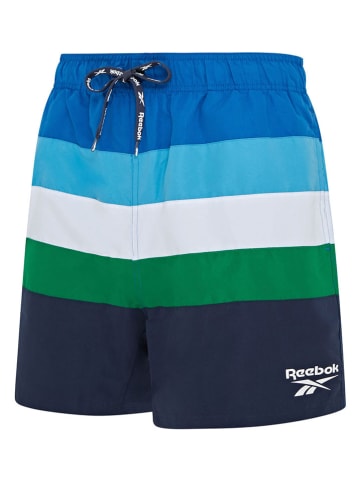 Reebok Szorty kąpielowe "Spiro" w kolorze niebiesko-zielono-czarnym