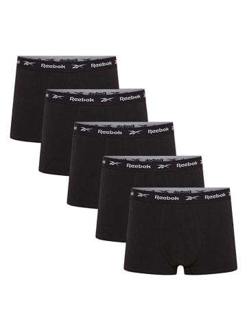 Reebok 5er-Set: Boxershorts "Boyes" in Schwarz