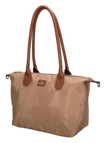 Charm Shopper bag w kolorze beżowym - 42 x 25 x 15 cm
