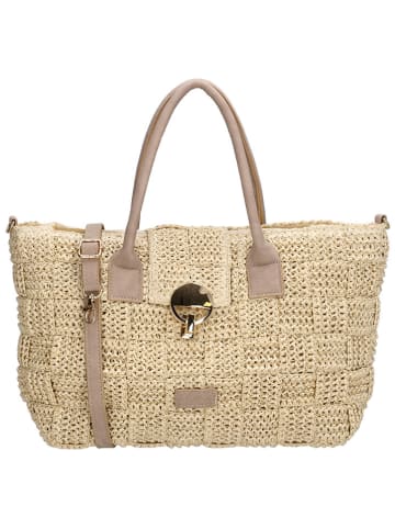 Charm Shopper in Beige - (B)41 x (H)24 x (T)9 cm