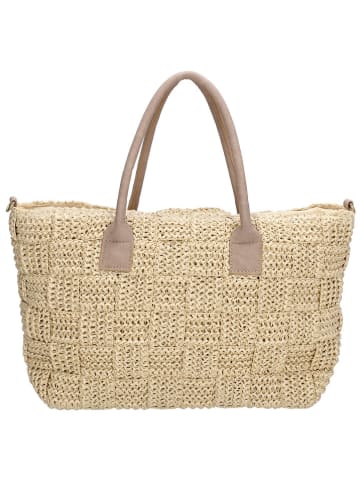 Charm Shopper bag w kolorze beżowym - 41 x 24 x 9 cm