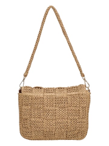 Charm Schultertasche in Beige - (B)22 x (H)19 x (T)5 cm