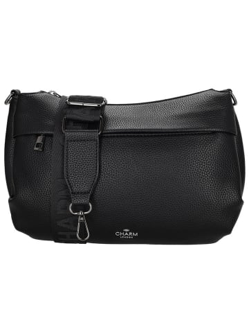 Charm Umhängetasche in Schwarz - (B)31 x (H)20 x (T)10 cm