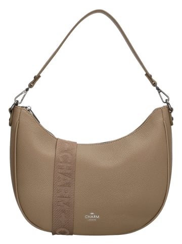 Charm Schultertasche in Hellbraun - (B)37 x (H)37 x (T)10 cm