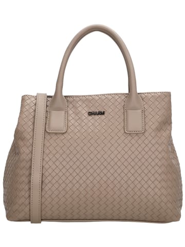 Charm Handtas taupe - (B)37 x (H)30 x (D)12 cm