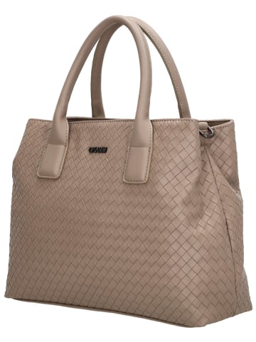 Charm Handtas taupe - (B)37 x (H)30 x (D)12 cm