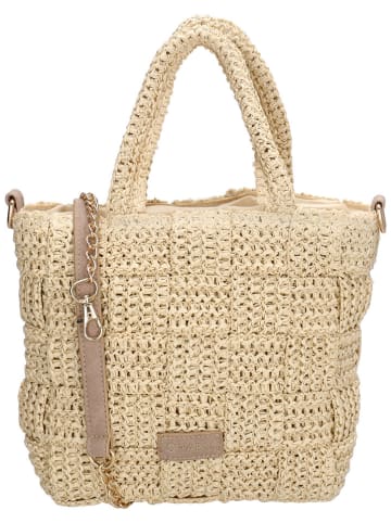 Charm Henkeltasche in Beige - (B)26 x (H)20 x (T)8 cm