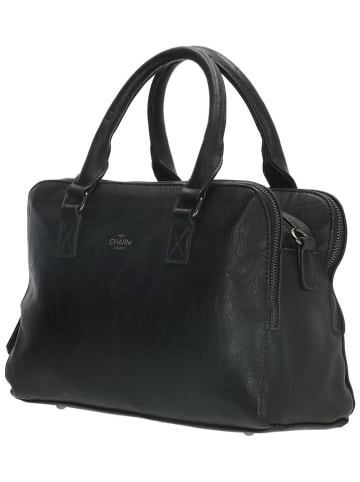 Charm Henkeltasche in Schwarz - (B)31 x (H)21 x (T)13 cm