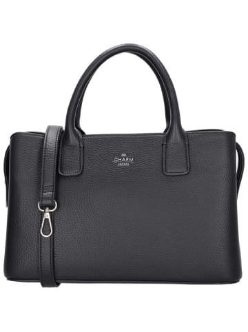 Charm Henkeltasche in Dunkelblau - (B)32 x (H)20 x (T)15 cm