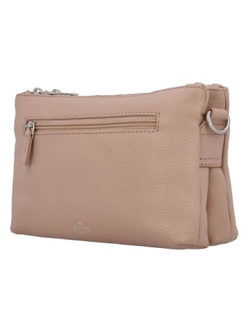 Charm Leder-Umhängetasche in Beige - (B)22 x (H)14 x (T)7 cm
