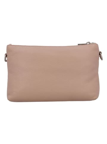 Charm Leder-Umhängetasche in Beige - (B)22 x (H)14 x (T)7 cm