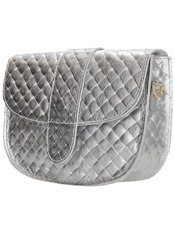 Charm Umhängetasche in Silber - (B)21 x (H)16 x (T)6 cm