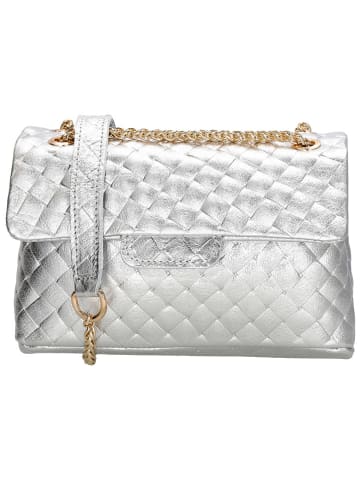 Charm Schultertasche in Silber - (B)22 x (H)14 x (T)8 cm