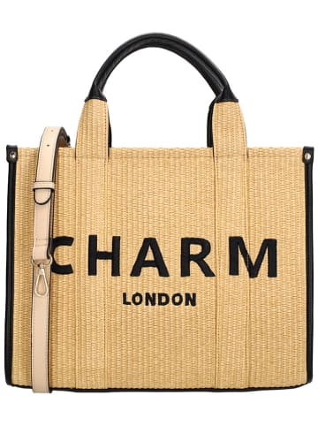 Charm Henkeltasche in Beige - (B)35 x (H)30 x (T)15 cm