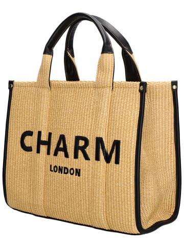 Charm Henkeltasche in Beige - (B)35 x (H)30 x (T)15 cm