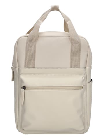 UNIQUE Rubbertouch Rucksack in Beige - (B)28 x (H)37 x (T)14 cm