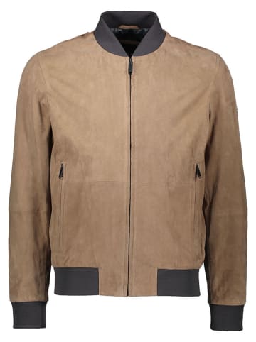 Bugatti Lederjacke in Beige