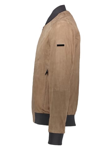 Bugatti Lederjacke in Beige