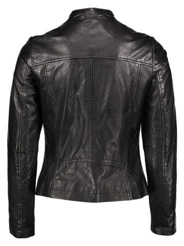 Bugatti Skórzana kurtka w kolorze czarnym