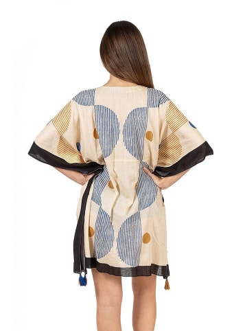 Isla Bonita by SIGRIS Kaftan in Beige/ Blau/ Schwarz