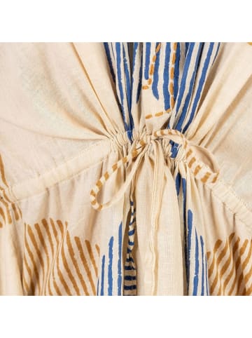 Isla Bonita by SIGRIS Kaftan in Beige/ Blau/ Schwarz