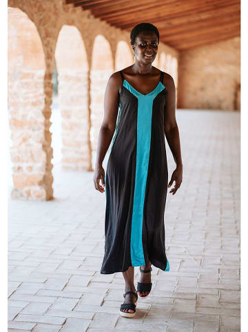 Isla Bonita by SIGRIS Kleid in Türkis/ Schwarz