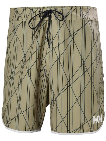 Helly Hansen Badeshorts "Curve Board" in Khaki/ Schwarz