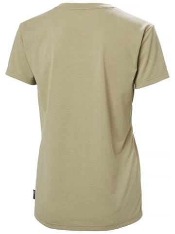 Helly Hansen Koszulka funkcyjna "Skog Graphic Tee" w kolorze khaki