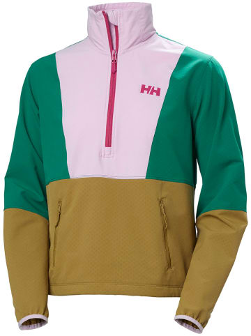 Helly Hansen Funktionsjacke "Cascade Shield Anorak" in Grün/ Rosa/ Khaki
