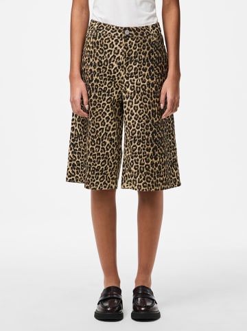 Pieces Bermudas "Salume" in Braun/ Beige