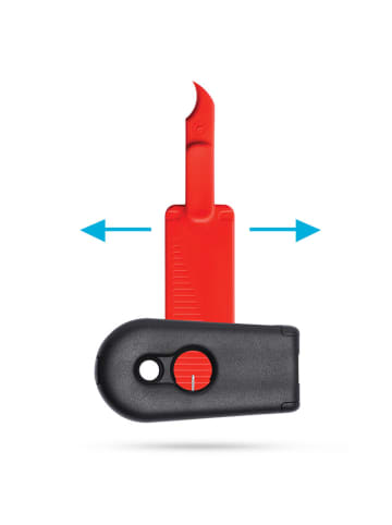 Dreamfarm 2er-Set: Reinigungsschaber ''Cleana'' in Rot/ Blau - (L)12,7 x (B)3,5 cm
