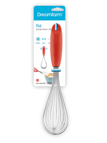 Dreamfarm Schneebesen ''Flisk'' in Rot - (L)29,5 cm