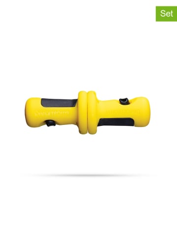 Dreamfarm 4er-Set: Maiskolbenhalter ''Lockorns'' in Gelb - (L)3 cm