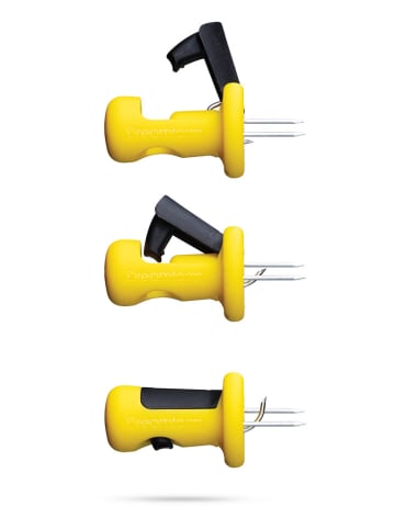 Dreamfarm 4er-Set: Maiskolbenhalter ''Lockorns'' in Gelb - (L)3 cm