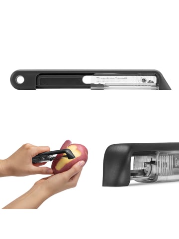 Dreamfarm Schäler ''Sharple'' in Schwarz - (L)18,2 cm