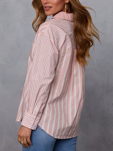 LA Angels Bluse in Rosa/ Weiß