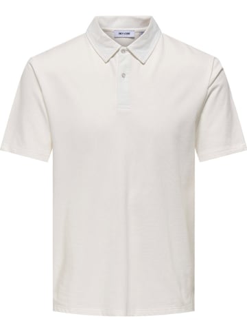 ONLY & SONS Poloshirt "Gordon" in Weiß
